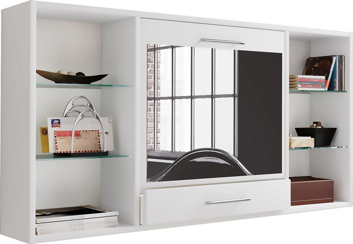 Schreibtisch Teala Weiß B: 19,7 Cm - Weiß, MODERN, Holzwerkstoff (115/19,7/60cm) - MID.YOU