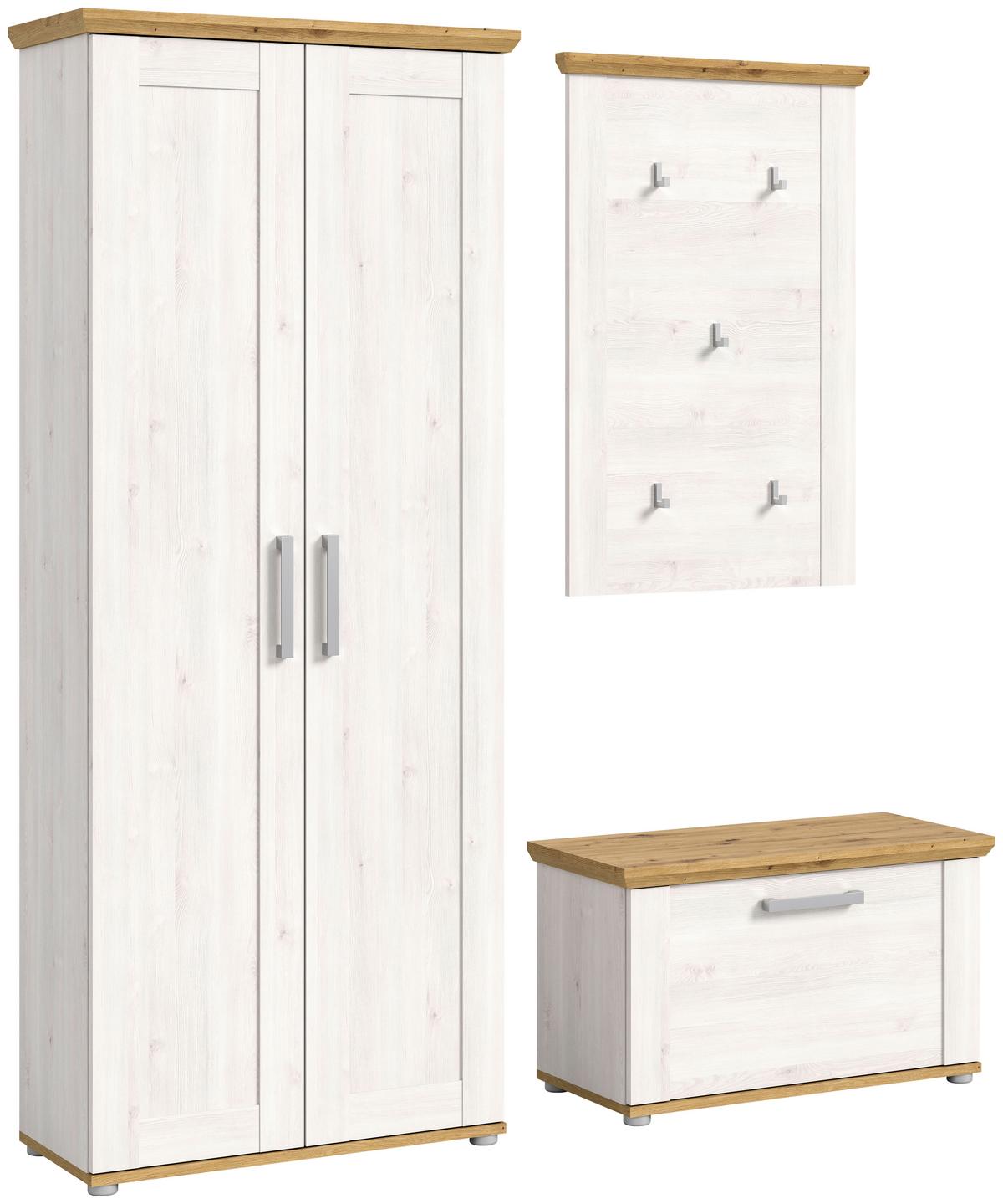 Garderobe Verona 3-teilig Lärche B: 171 Cm - KONVENTIONELL, Holzwerkstoff (171/194/37cm) - MID.YOU