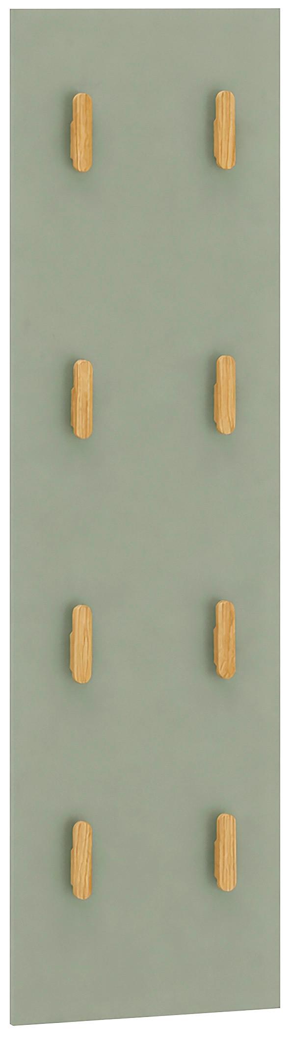 Garderobenpaneel Bjarne Grün B: 30 Cm - Grün, Design, Holzwerkstoff (30/110,6/2,6cm) - MID.YOU