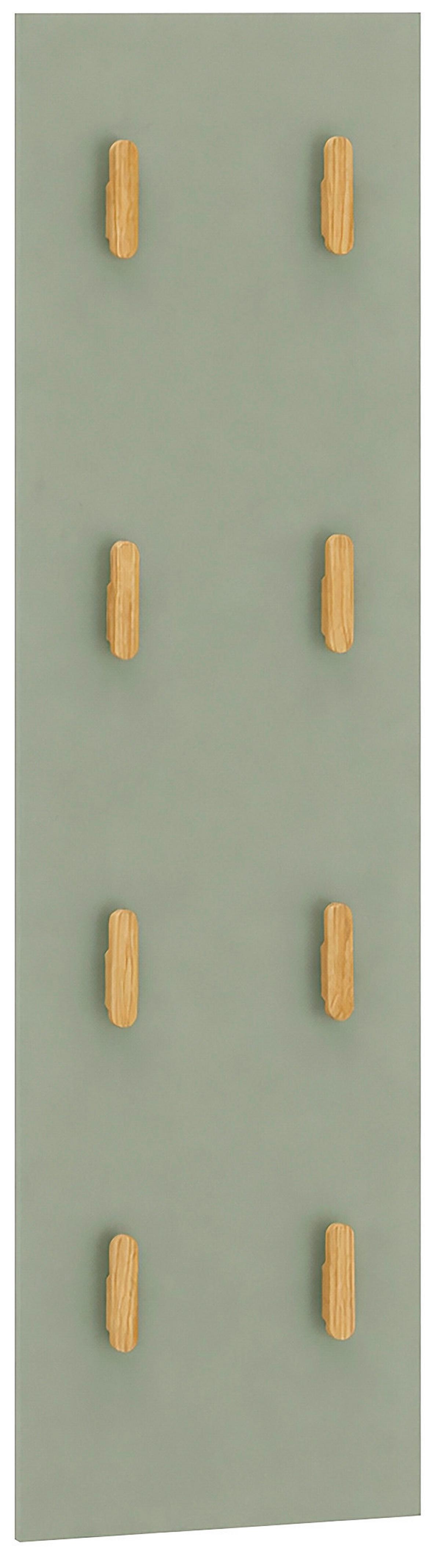 Garderobenpaneel Bjarne Grün B: 30 Cm - Grün, Design, Holzwerkstoff (30/110,6/2,6cm) - MID.YOU