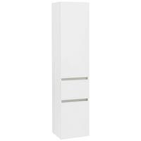Hochschrank Kopenhagen B: 40 Cm Weiß - Silberfarben/Weiß, KONVENTIONELL, Holzwerkstoff (40/180/35cm) - Held