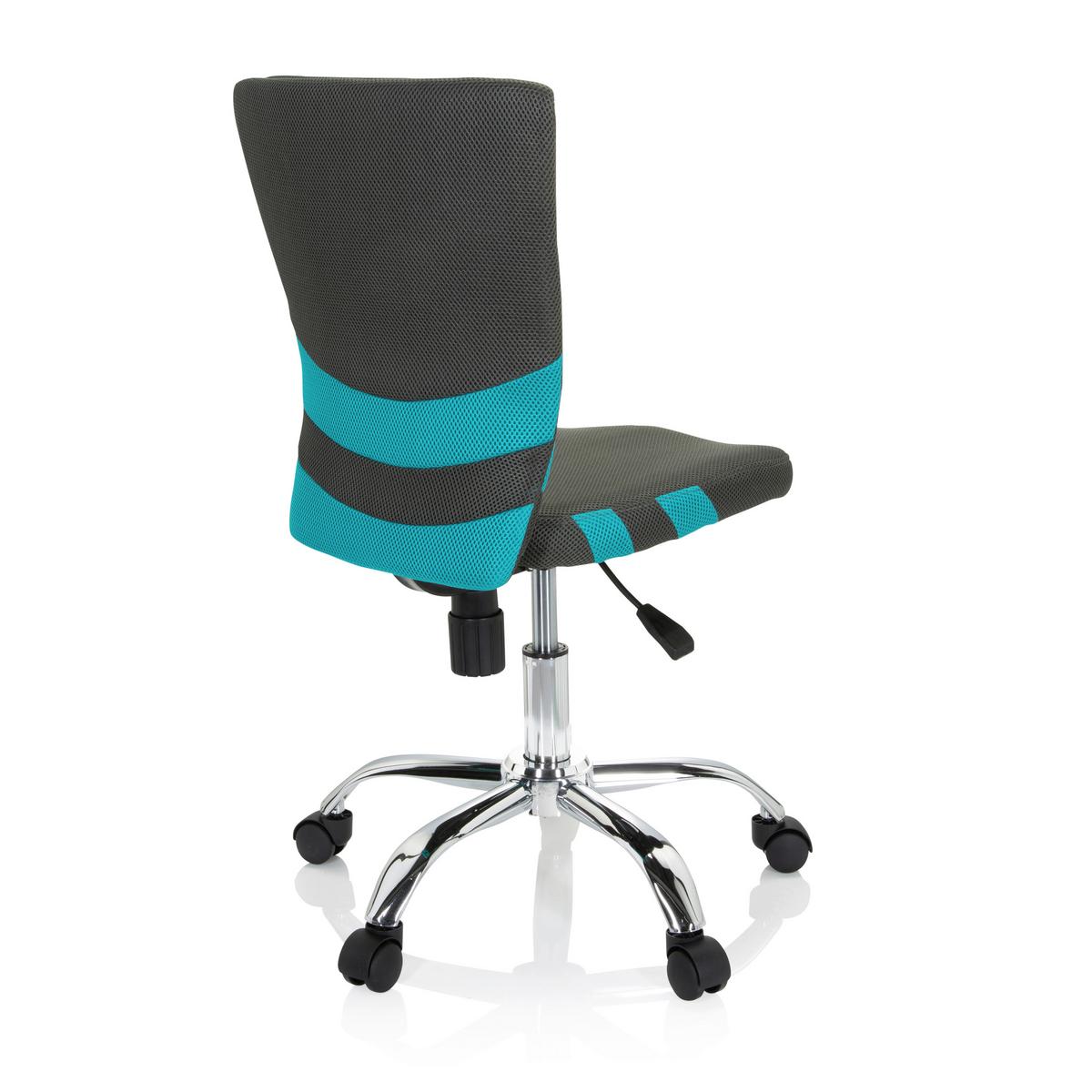 Jugenddrehstuhl Kiddy Türkis/ Dunkelgrau Bis 60 Kg - Türkis/Dunkelgrau, MODERN, Kunststoff/Textil (41/95/50cm) - MID.YOU