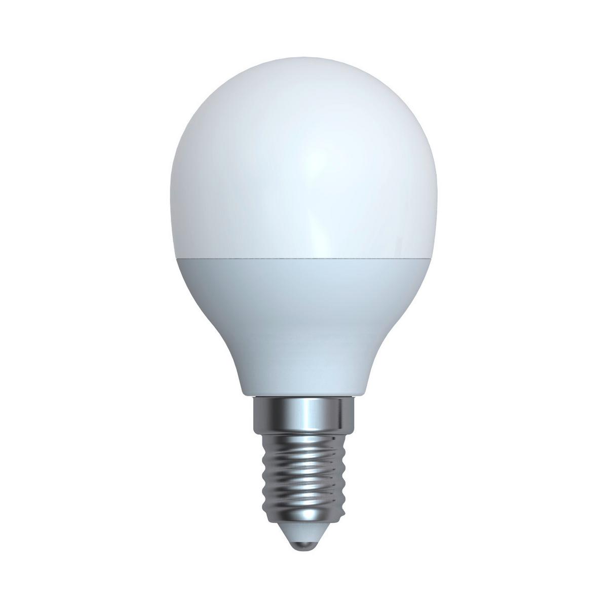 LED žárovka E14, 5W, ILLU, 230V - opál, sklo (4,7/9cm)