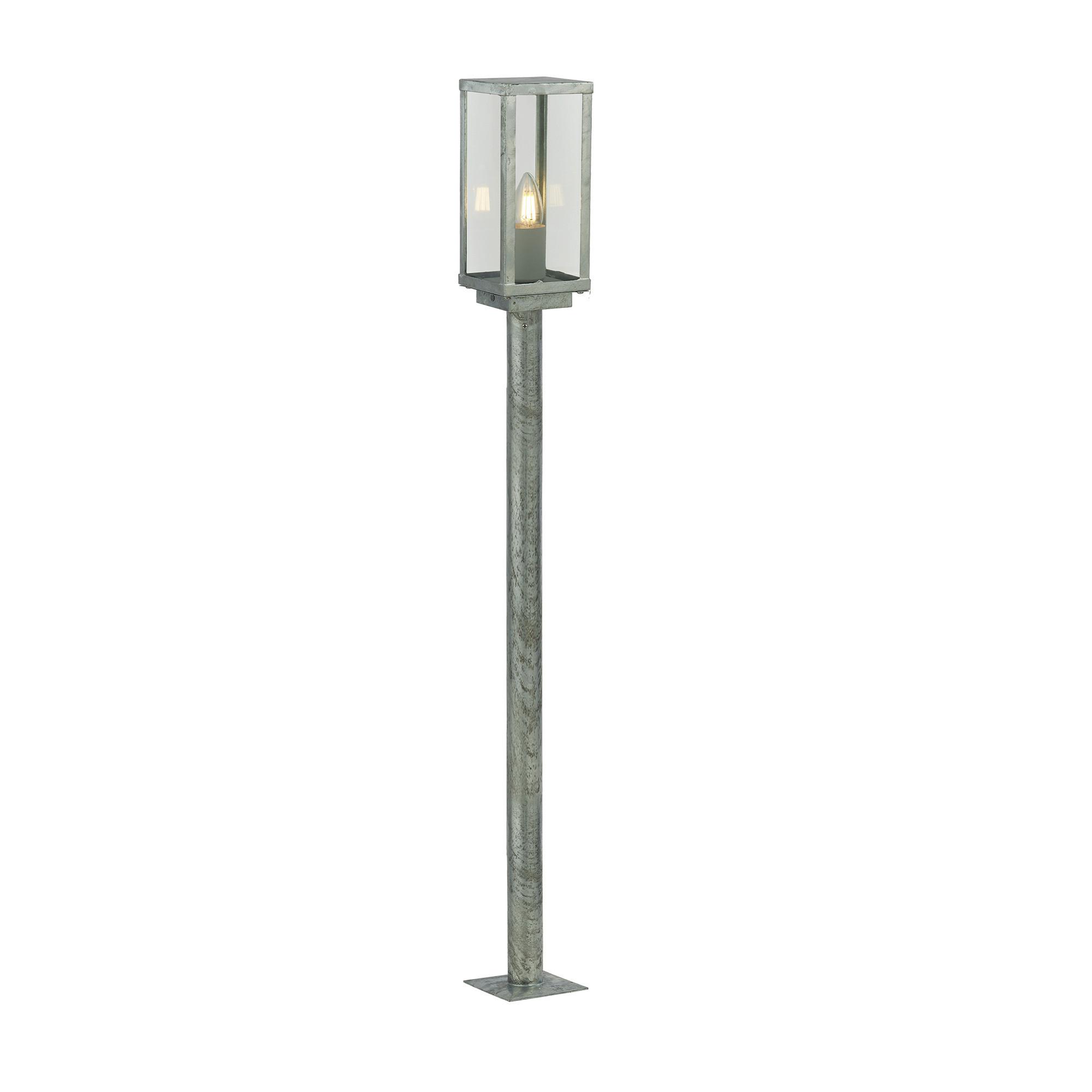 Außenleuchte Box Ll Outdoor 90151-900si - Klar/Silberfarben, Basics, Glas/Metall (11/11/90cm)