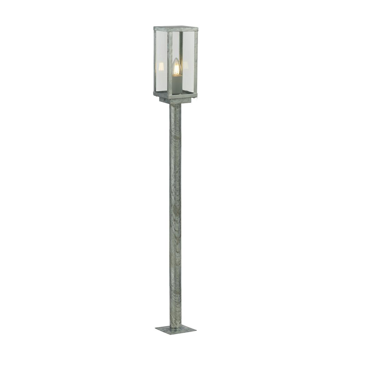 Außenleuchte Box Ll Outdoor 90151-900si - Klar/Silberfarben, Basics, Glas/Metall (11/11/90cm)