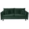 Schlafsofa Mit Bettkasten Orlando Grün B: 220 Cm - Schwarz/Grün, Design, Textil (220/96/102cm) - MID.YOU