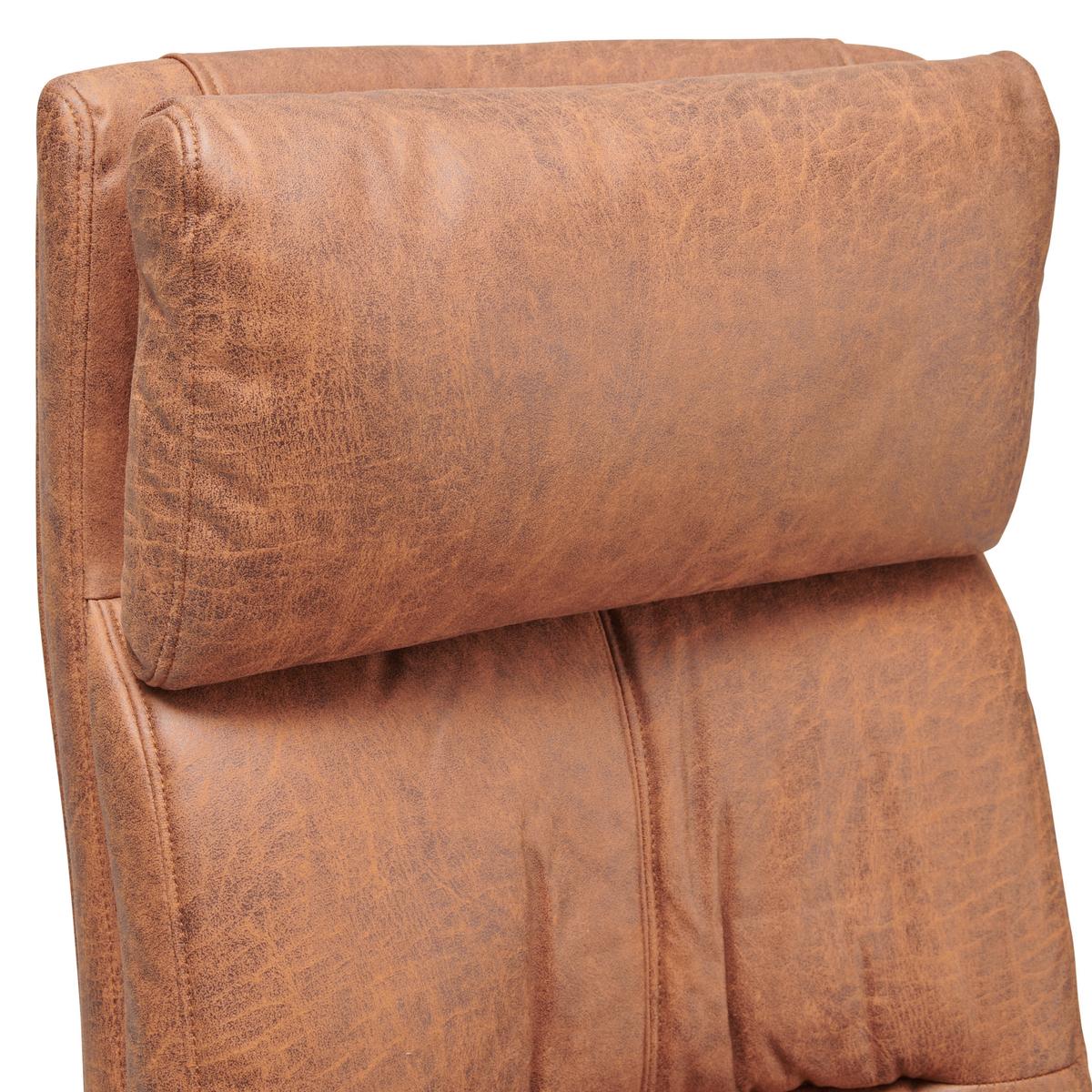 Chefsessel Bernie - Schwarz/Braun, LIFESTYLE, Holz/Kunststoff (66/114 - 122/71,5cm) - MID.YOU