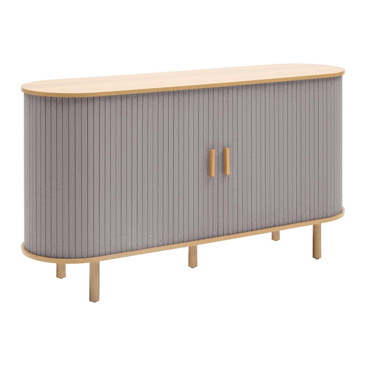 ŠIROKÁ KOMODA ARVID -EXKLUSIV- - sivá/prírodná farba, Modern, drevo/kompozitné drevo (140/75/40cm) - Mömax
