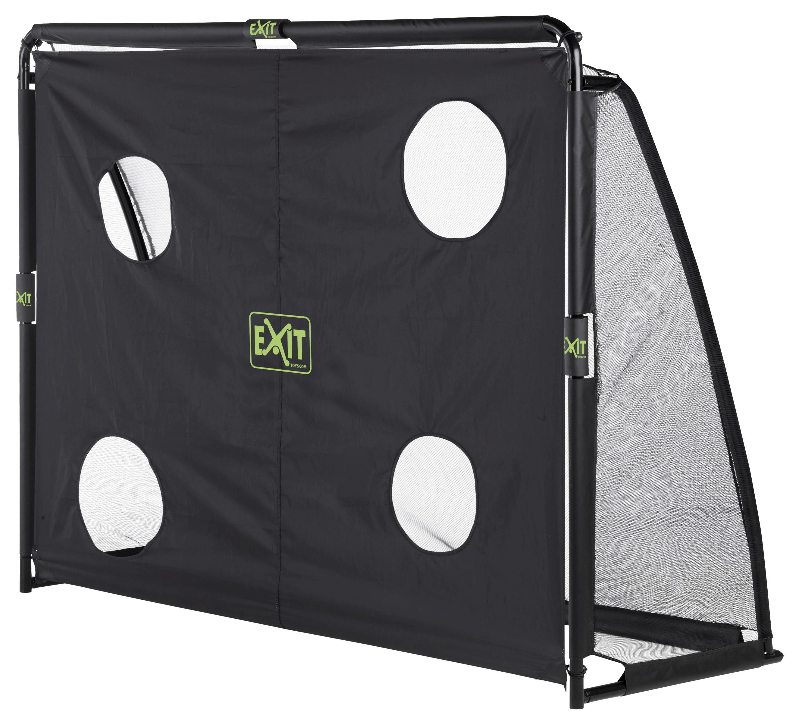 Fußballtor Kinder Exit Coppa 220x170x170 cm inkl. Zubehör - Schwarz, KONVENTIONELL, Kunststoff/Metall (220/170/170cm) - EXIT Toys
