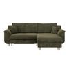 Ecksofa Mit Schlaffunktion & Bettkasten Alex Grün - Naturfarben/Grün, MODERN, Textil (246/88cm)