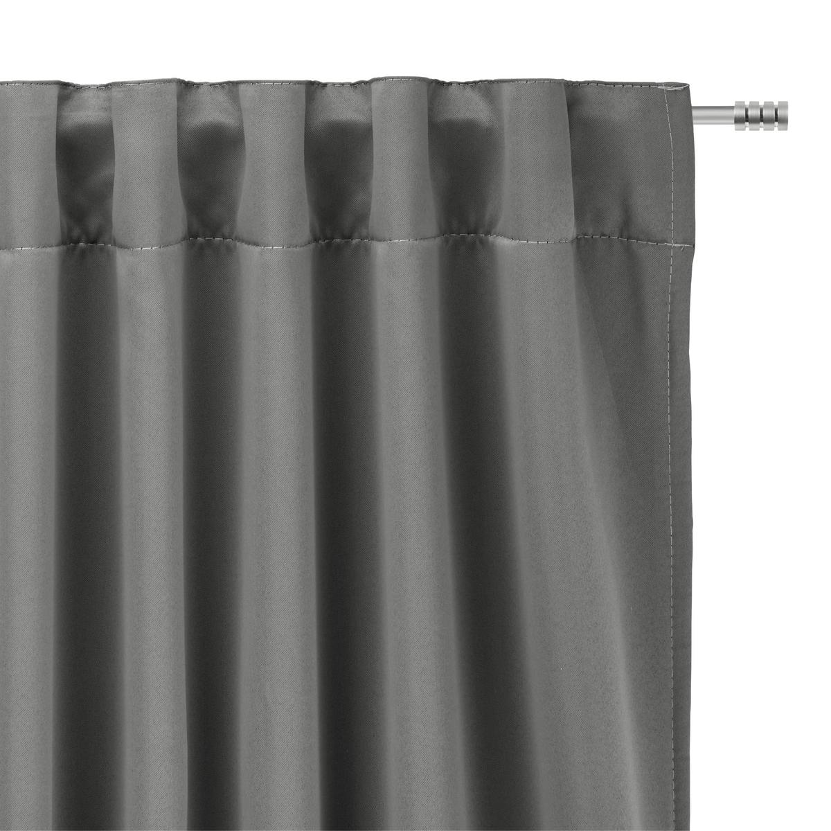 Hotový závěs Hamo šedá, 135x245cm - šedá, Moderní, textil (135/245cm)