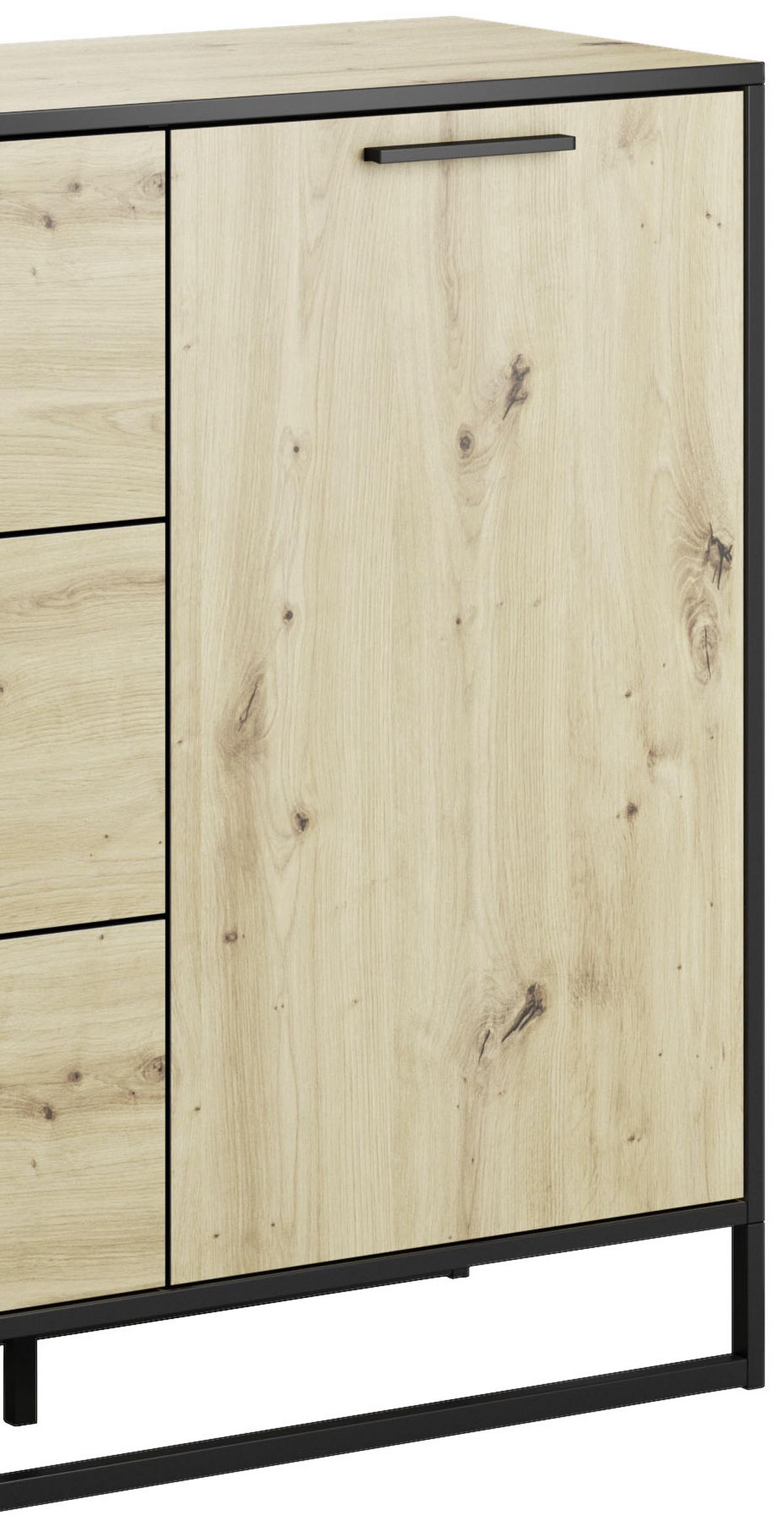 Kommode mit Rahmengestell B 150 cm Brooklyn, Eichefarben - Eichefarben, Basics, Holzwerkstoff (150cm) - P & B