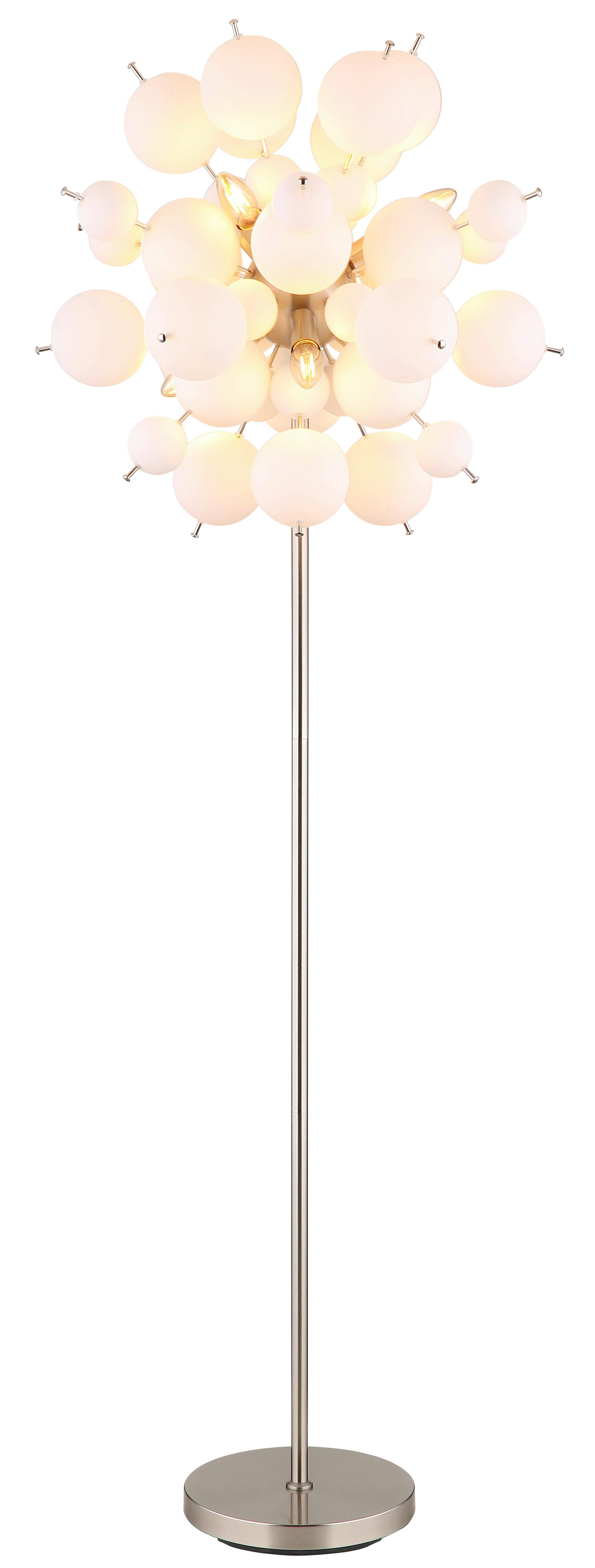 Állólámpa 15633so - nikkelszínű, Design, Üveg/fém (55/155cm) - Globo