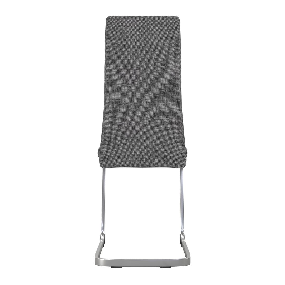 Szánkótalpas Szék "donna" Donna - krómszínű/szürke, Konventionell, textil/fém (42/99/56cm)