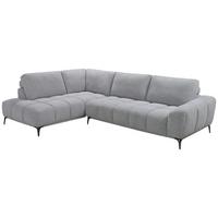 Sofa Orlando Webstoff Grau, S: 204x294 - Naturfarben/Grau, MODERN, Holz/Textil (204/294cm)