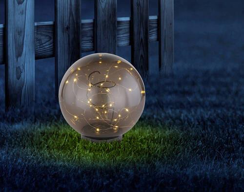 Solarleuchte 33806 - Grau, Basics, Kunststoff (20/30cm) - Globo