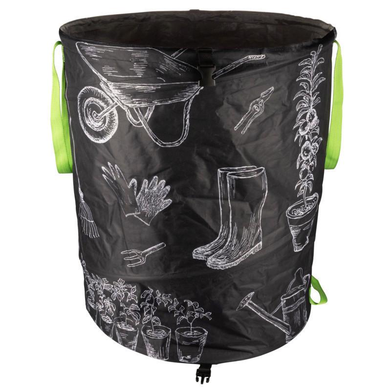 Gartenabfallsack Garten Pop-Up Bag Motiv 180 L - Schwarz, Basics (50/67cm) - Windhager