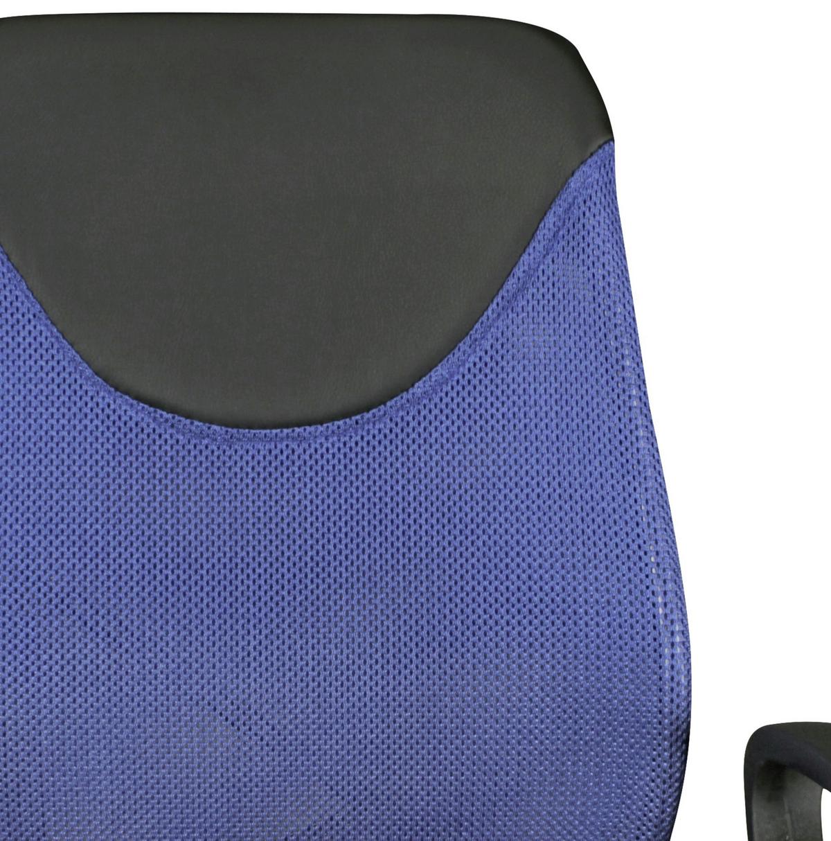 Otočná židle pro dítě Kika modrá - modrá/černá, Moderní, kov/plast (60/105/60cm) - MID.YOU