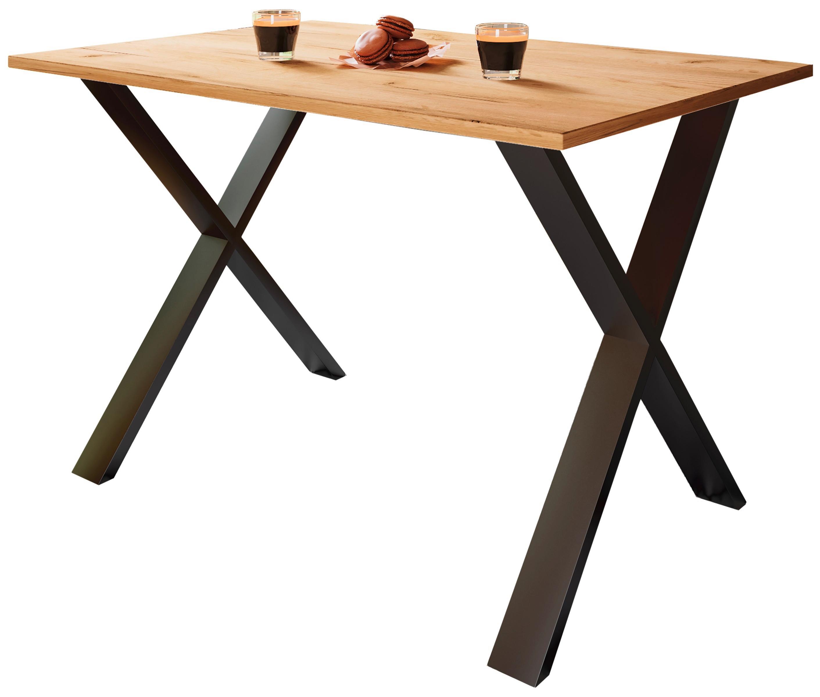 Schreibtisch Lona Schwarz, Eiche Dekor B: 160 cm