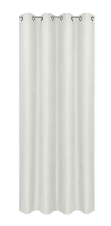 Závěs s očky Abby, 140/235cm, bílá - bílá, Konvenční, textil (140/235cm) - Modern Living