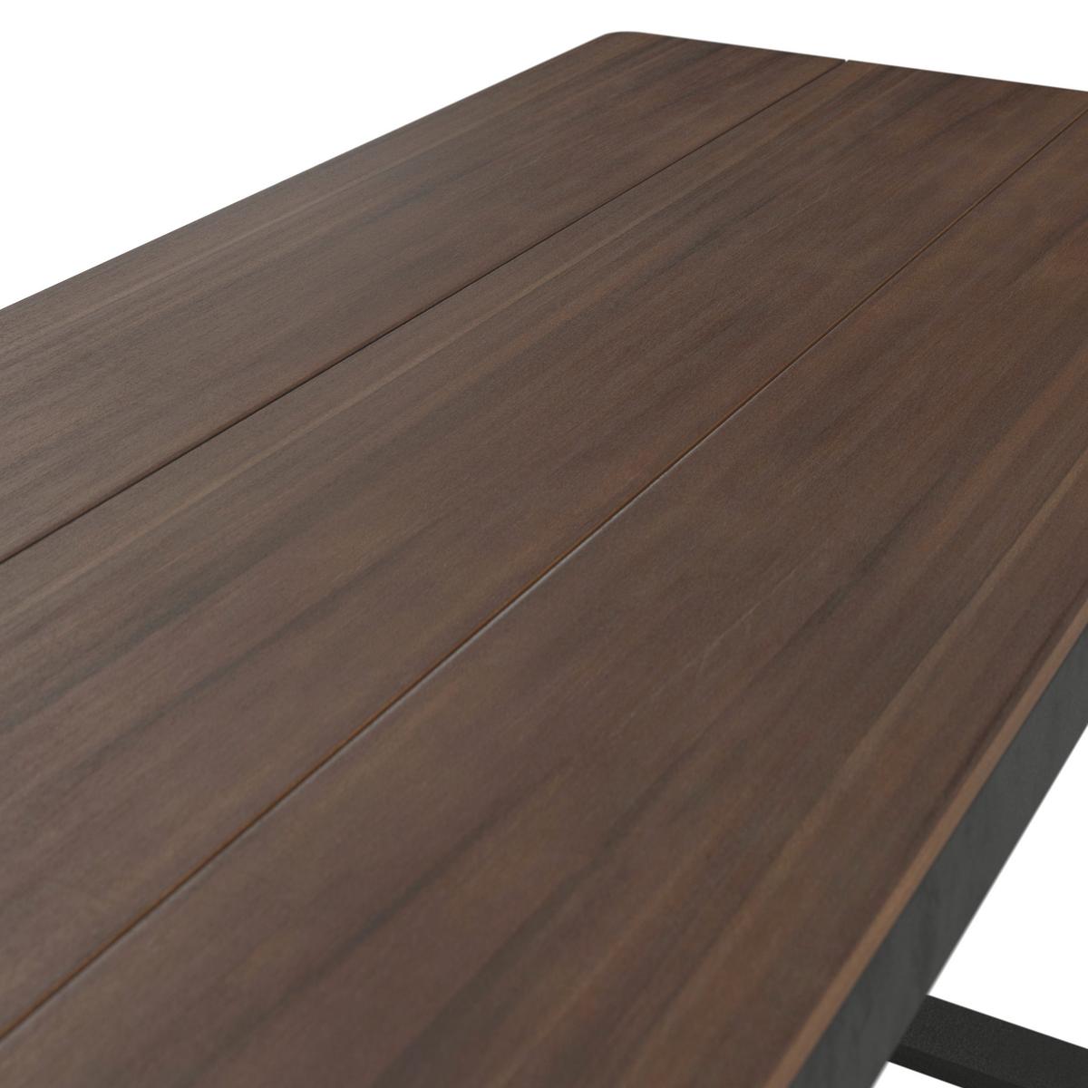 JEDÁLENSKÁ TERASOVÁ SÚPRAVA GIANNA - čierna/krémová, Modern, kov/drevo (221/71/76cm) - Bessagi Garden