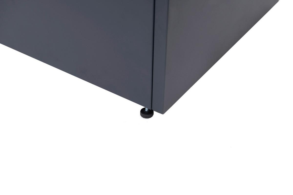 Pflanzentopf Pflanzkasten 70x70x70 - Anthrazit, Basics, Metall (70/70/70cm)