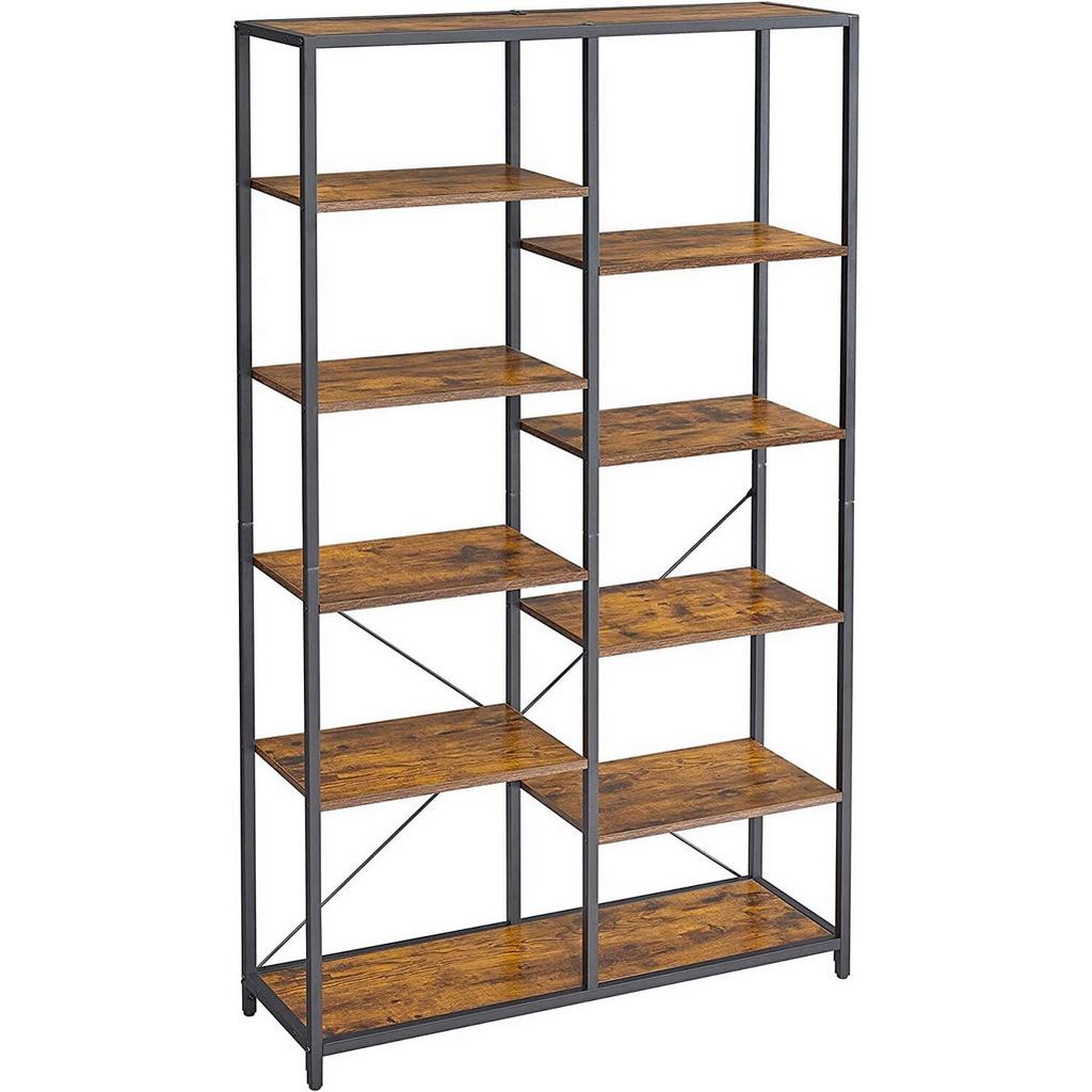 REGAL B: 100 cm Braun/Weiß