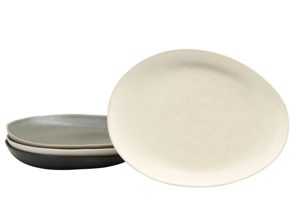 Speiseteller Keramik Pietra Multicolor 4tlg - Multicolor, Basics, Keramik (20/27cm)