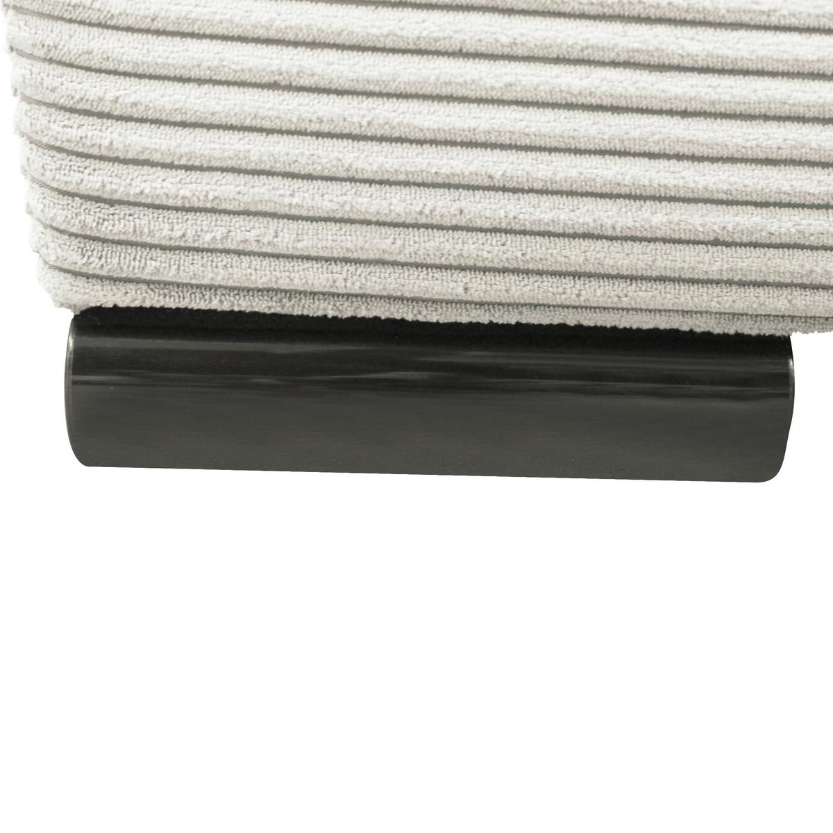 Schlafsofa mit Bettkasten Yellow B: 154 cm Cord Weiß - Schwarz/Weiß, Design, Textil (154/93/85cm) - MID.YOU