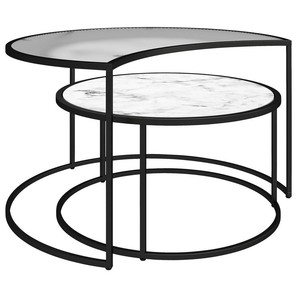 Couchtischset Moon Phases Weiß L: 78 Cm