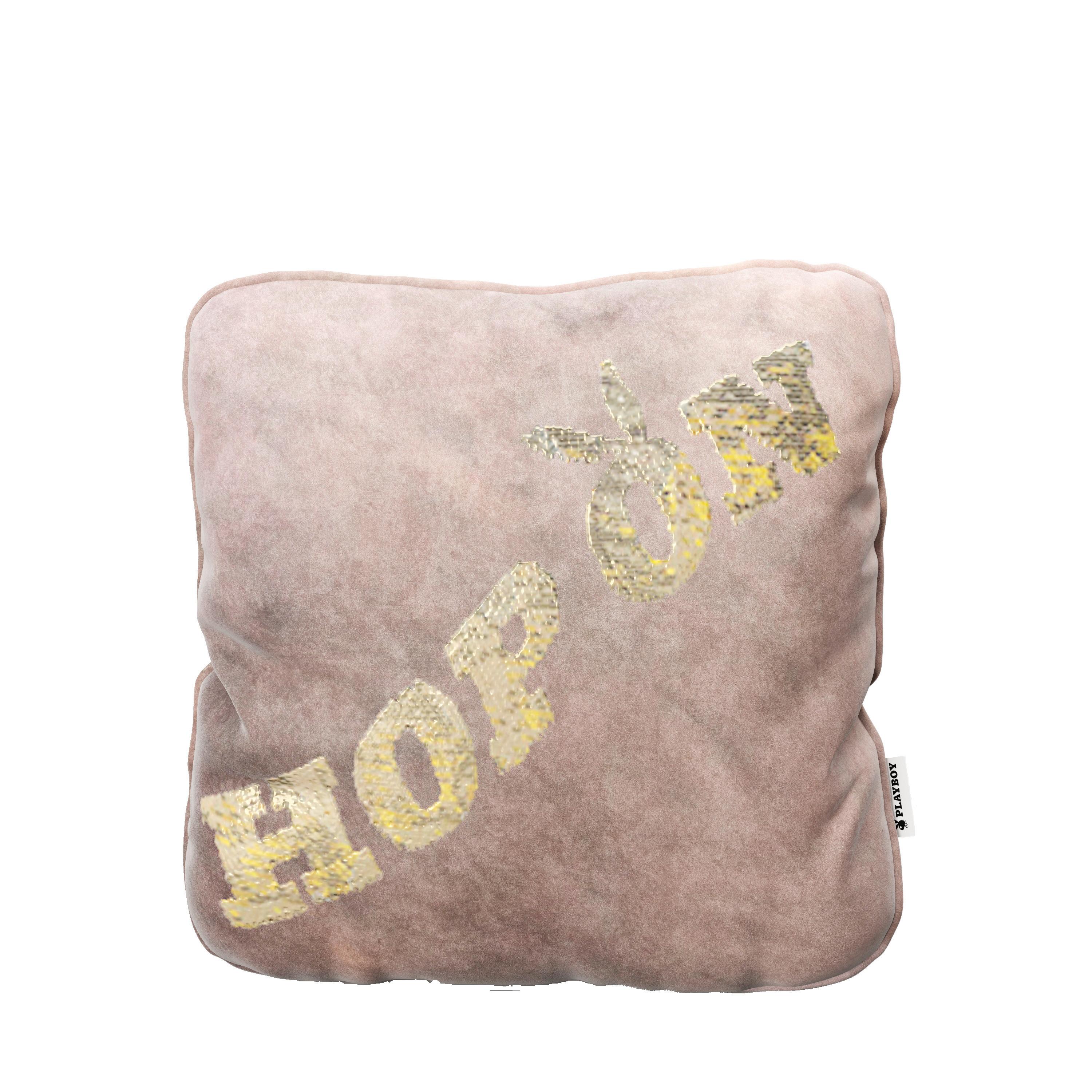 Zierkissen Hop On 40x40 cm Synthetikfaser Rosa - Rosa, Basics, Textil (40/40cm) - Playboy