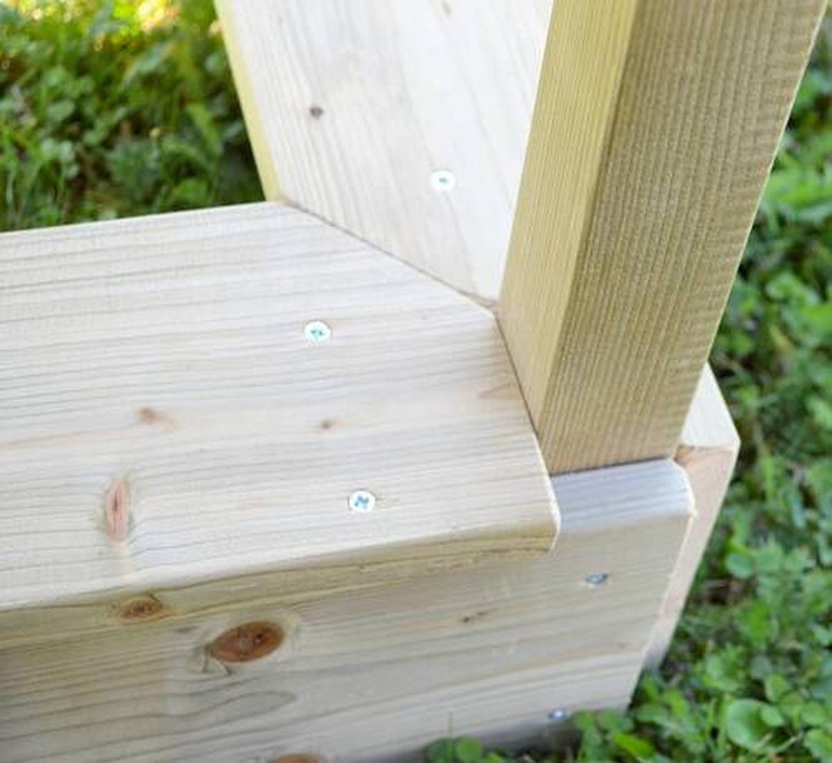 Spielhaus Frosch Naturfarben/Rot, B: 197 cm - Rot/Naturfarben, KONVENTIONELL, Holz (197/242/280cm)