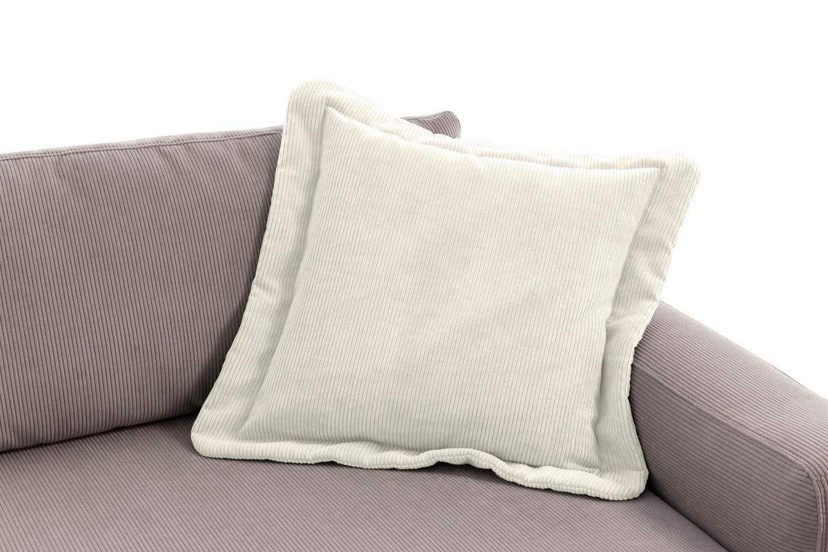 Sofakissen Bourbon - Creme, MODERN, Textil (70/12/70cm) - Trendmanufaktur