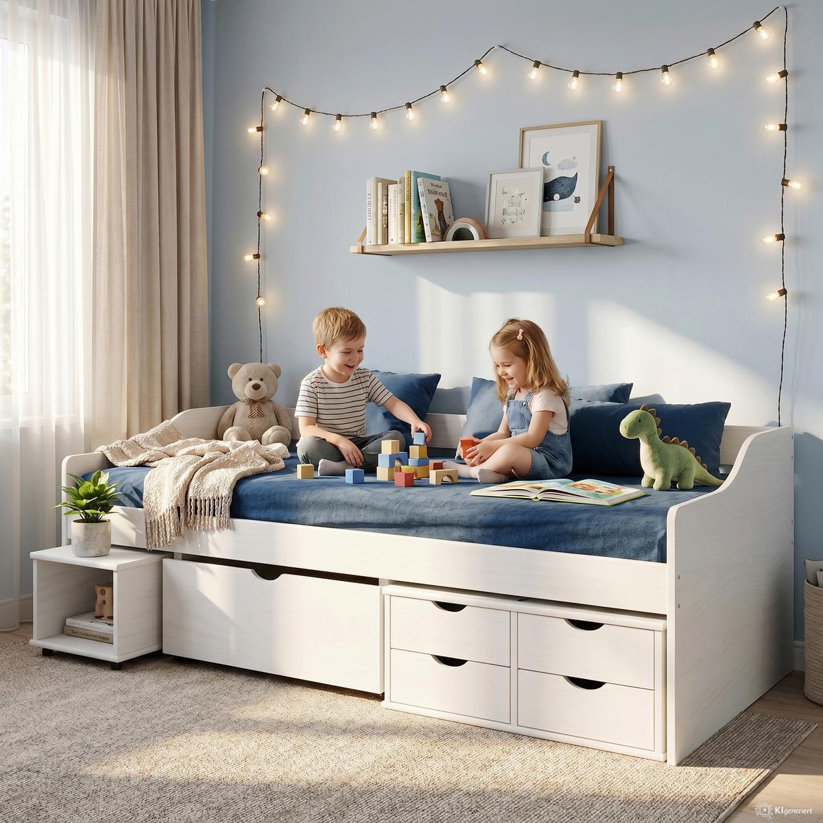 BETT BETT 205X97 CM AUS KIEFERNHOLZ - Weiß, Basics, Holz (90/200cm) - Livetastic