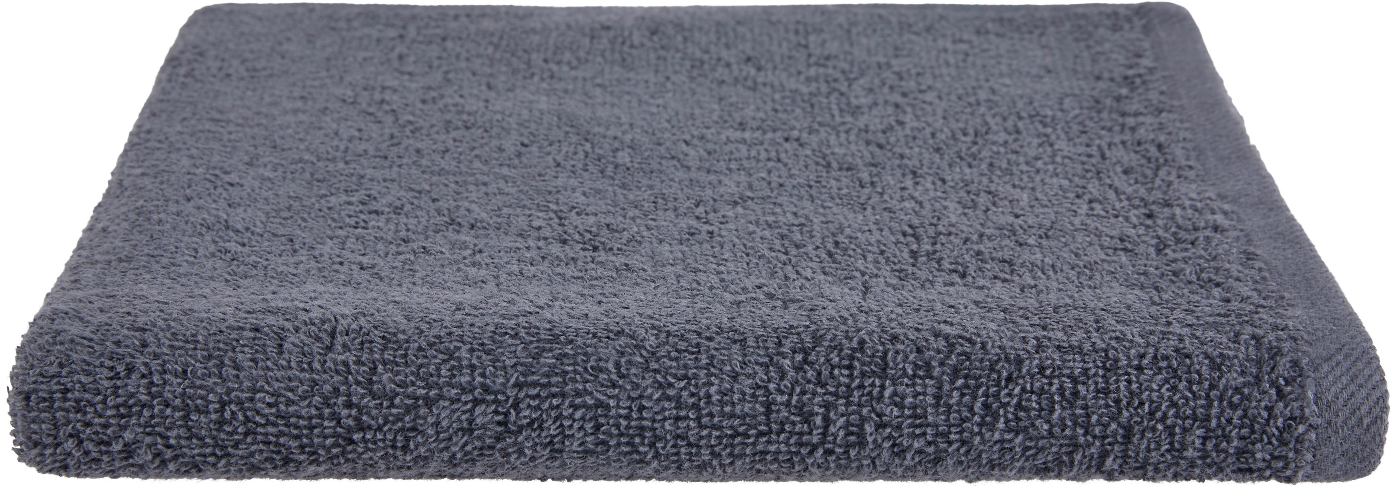 Hantuch Flora Baumwolle 380g/M2 Anthrazit 50x90 cm - Anthrazit, ROMANTIK / LANDHAUS, Textil (50/90cm) - James Wood