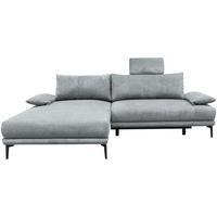 Ecksofa Mit Bettkasten Lagacy 192x260 Cm Webstoff Grau - Schwarz/Grau, Design, Textil (192/260cm) - MID.YOU