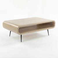 COUCHTISCH Mangoholz B: 90cm - Schwarz/Weiß, Design, Holz/Metall (90/55/30cm) - Livetastic