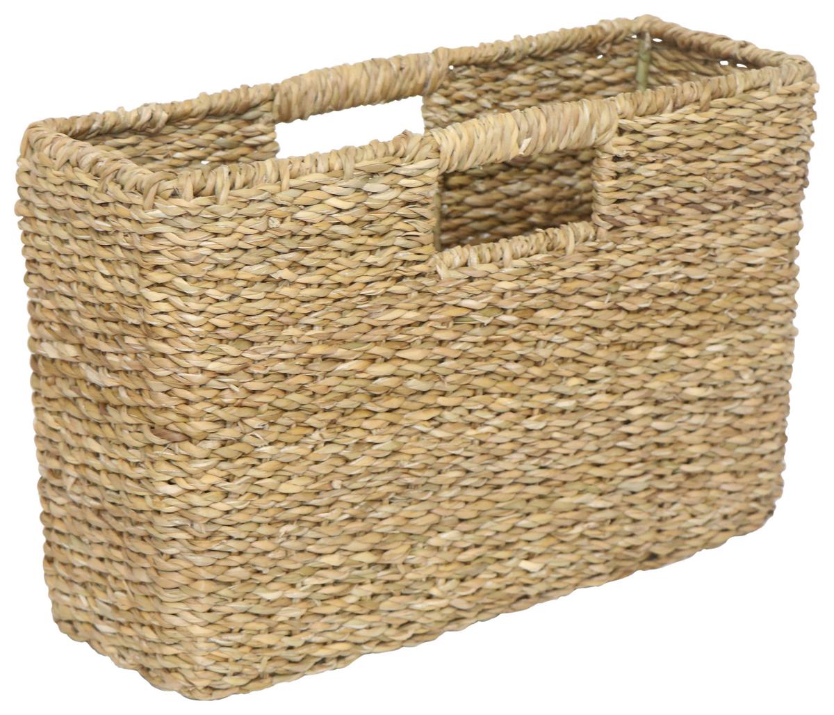 KOŠÍK HOGLA - prírodná farba, kov/prírodné materiály (38/13/25cm) - Mömax