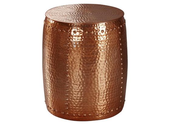 Beistelltisch Aus Handarbeit Pedro, Kupferfarben - Kupferfarben, LIFESTYLE, Metall (42/42/49cm) - Livetastic Beistelltisch Aus Handarbeit Pedro, Kupferfarben - Kupferfarben, LIFESTYLE, Metall (42/42/49cm) - Livetastic
