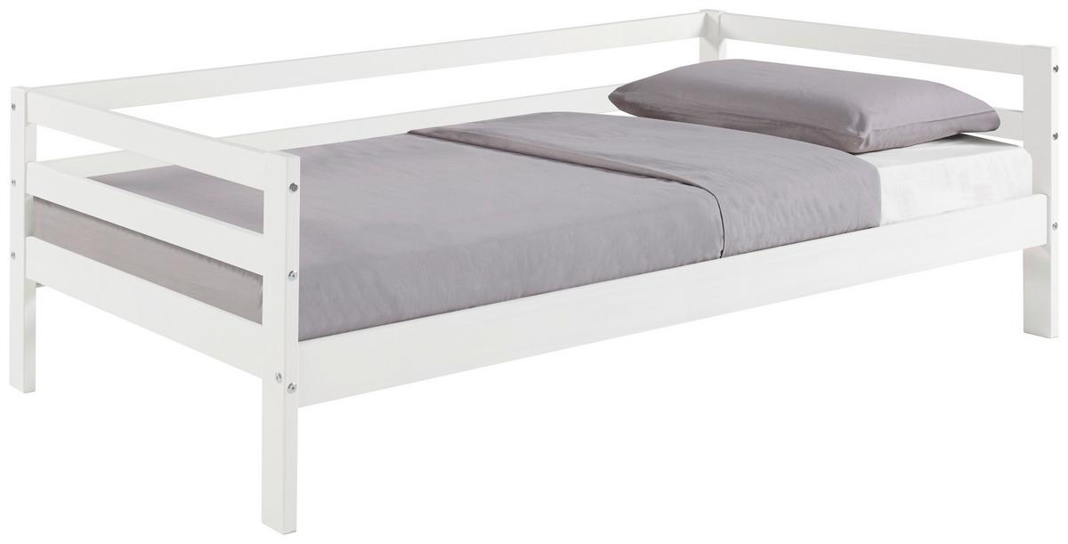 Ágykeret Cozy 90/200 Cm - natúr/fehér, Basics, fa (204,5/62/95,5cm) - MID.YOU