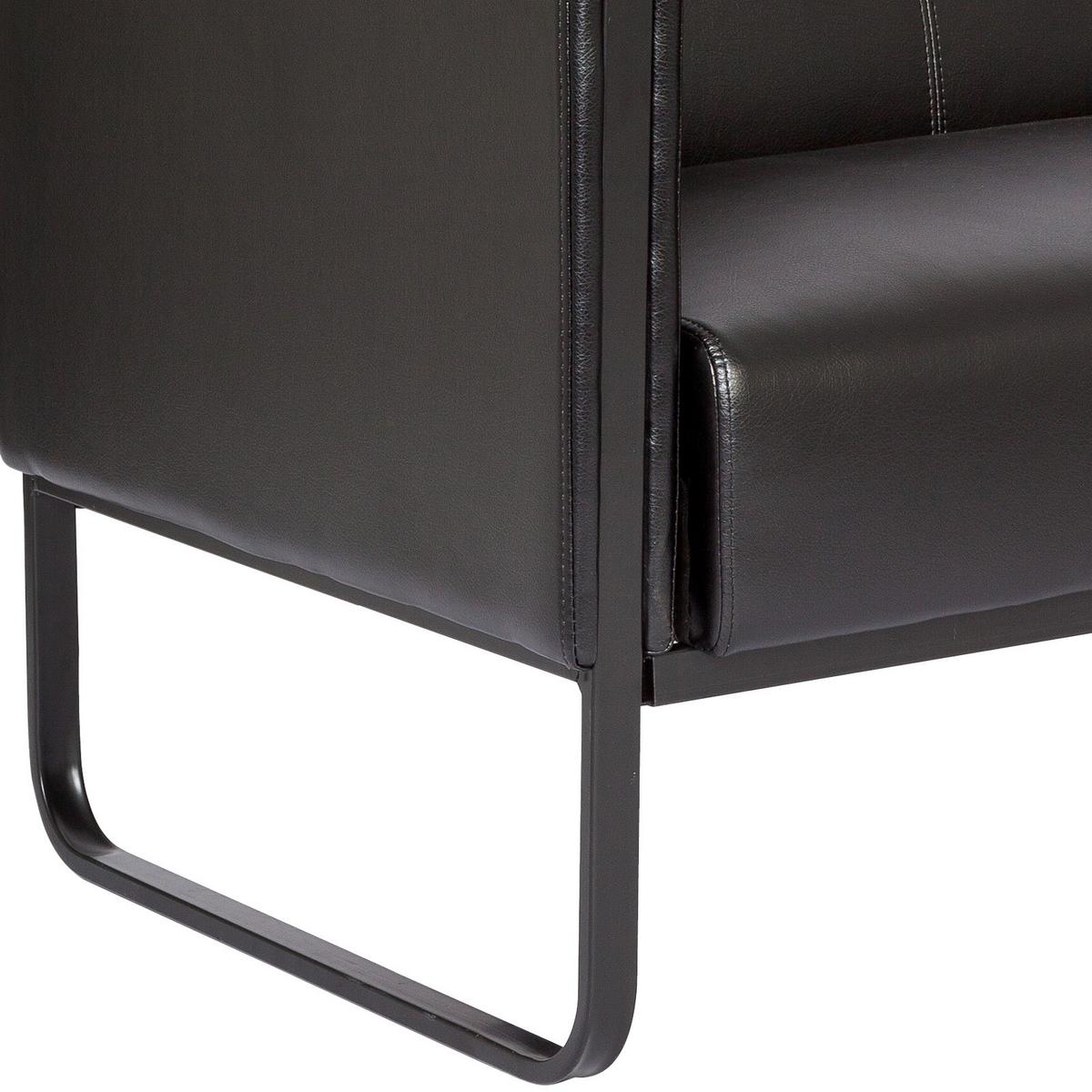 3-sitzer-sofa Bali Black Schwarz - Schwarz, MODERN, Textil (159/78/71cm) - MID.YOU