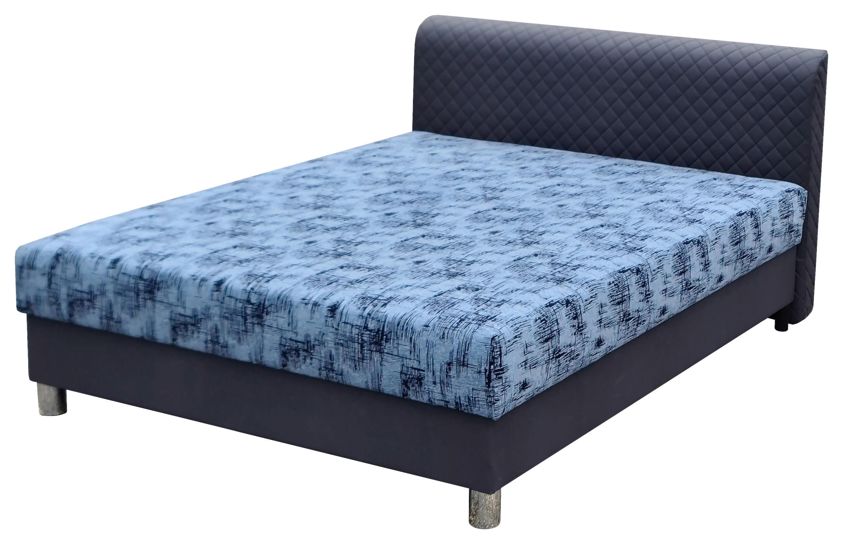 Kárpitozott Ágy Safari 160/200 Cm - világosszürke/sötétszürke, Romantik / Landhaus, textil (160/200cm)