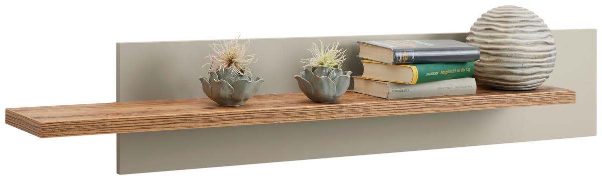 Wandboard Ambiente B: 140 Cm Kieselgrau/alpine Lodge Dekor - MODERN, Holzwerkstoff (140/25/20cm)