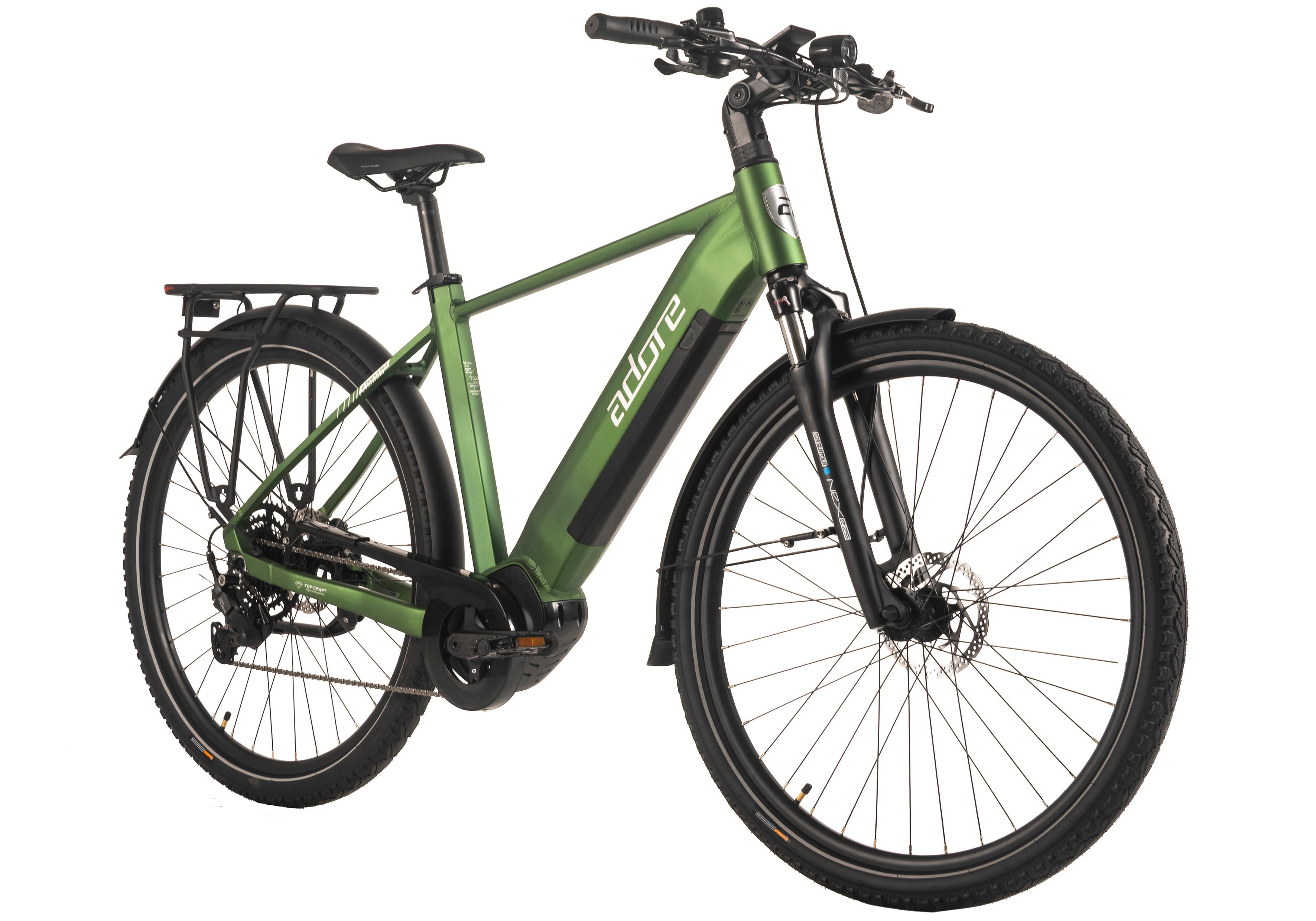 E-Trekkingbike 28 Zoll Grün - Grün, LIFESTYLE, Metall (180/70/100cm)