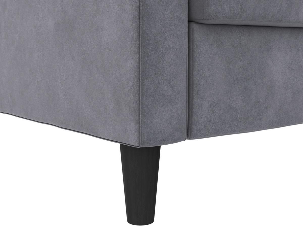 Ecksofa Palermo Anthrazit, mit Stauraum - Anthrazit/Schwarz, Basics, Textil (213/154cm) - Livetastic