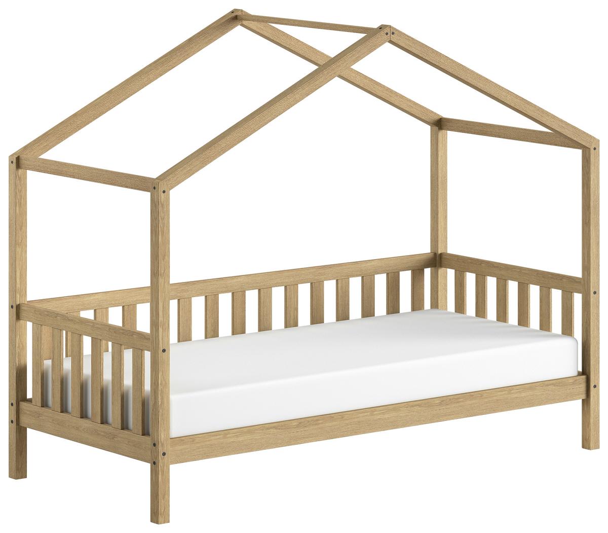 Hausbett Dallas Eichefarben 90x200cm - Eichefarben/Naturfarben, MODERN, Holz (90/200cm) - Vipack