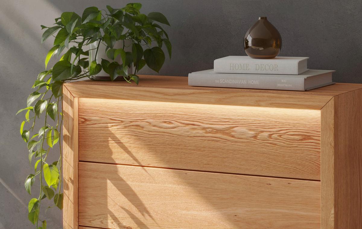 Kommode Farina, Buchefarben B: 88 Cm - Buchefarben, MODERN, Holz (88/108/40cm) - MID.YOU