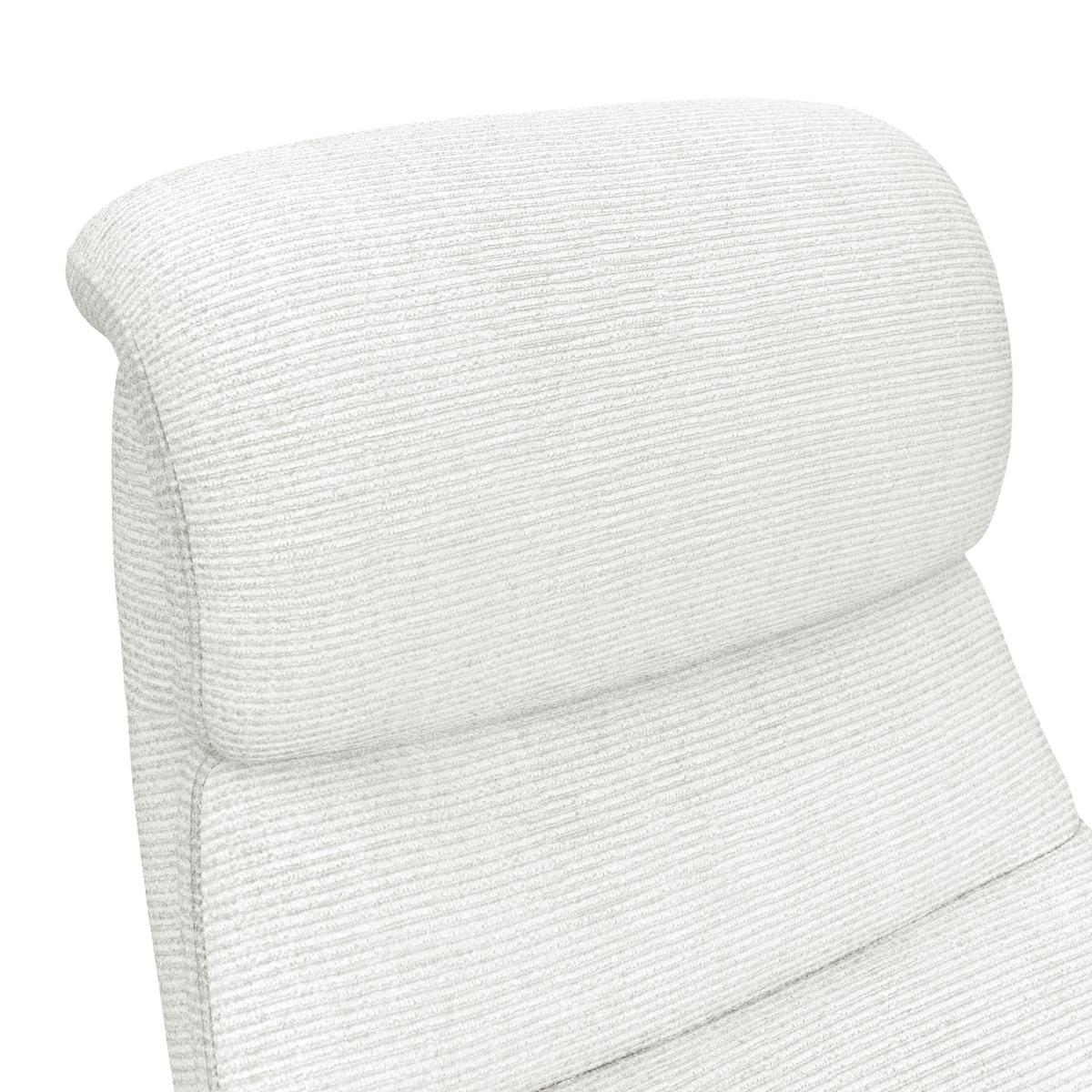 Relaxsessel Manila Chenille silber, B: 73 cm - Silberfarben/Schwarz, MODERN, Textil/Metall (73/113/89cm)