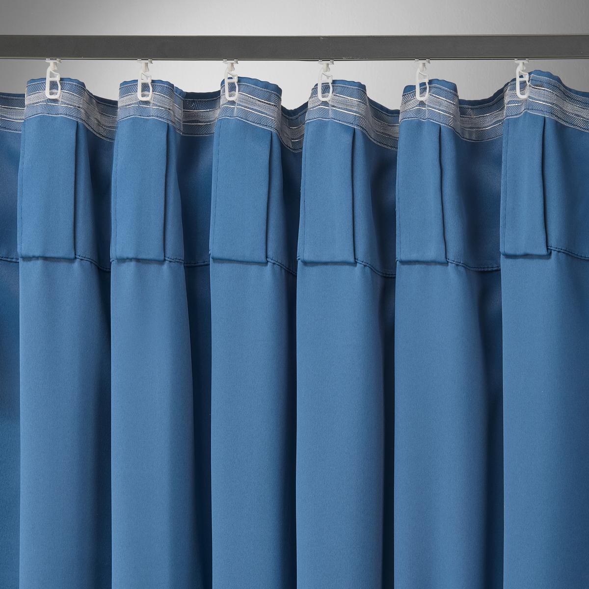 Zatemňovací závěs Riccardo, 140/245cm, modrá - modrá, Moderní, textil (140/245cm) - Premium Living