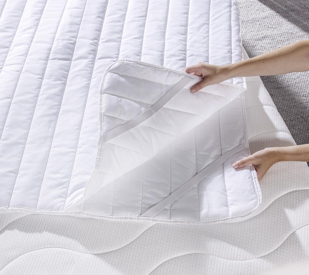 Unterbett Ramona 95x195 Cm Baumwolle/polyester - Weiß, KONVENTIONELL, Textil (95/195cm) - Ele